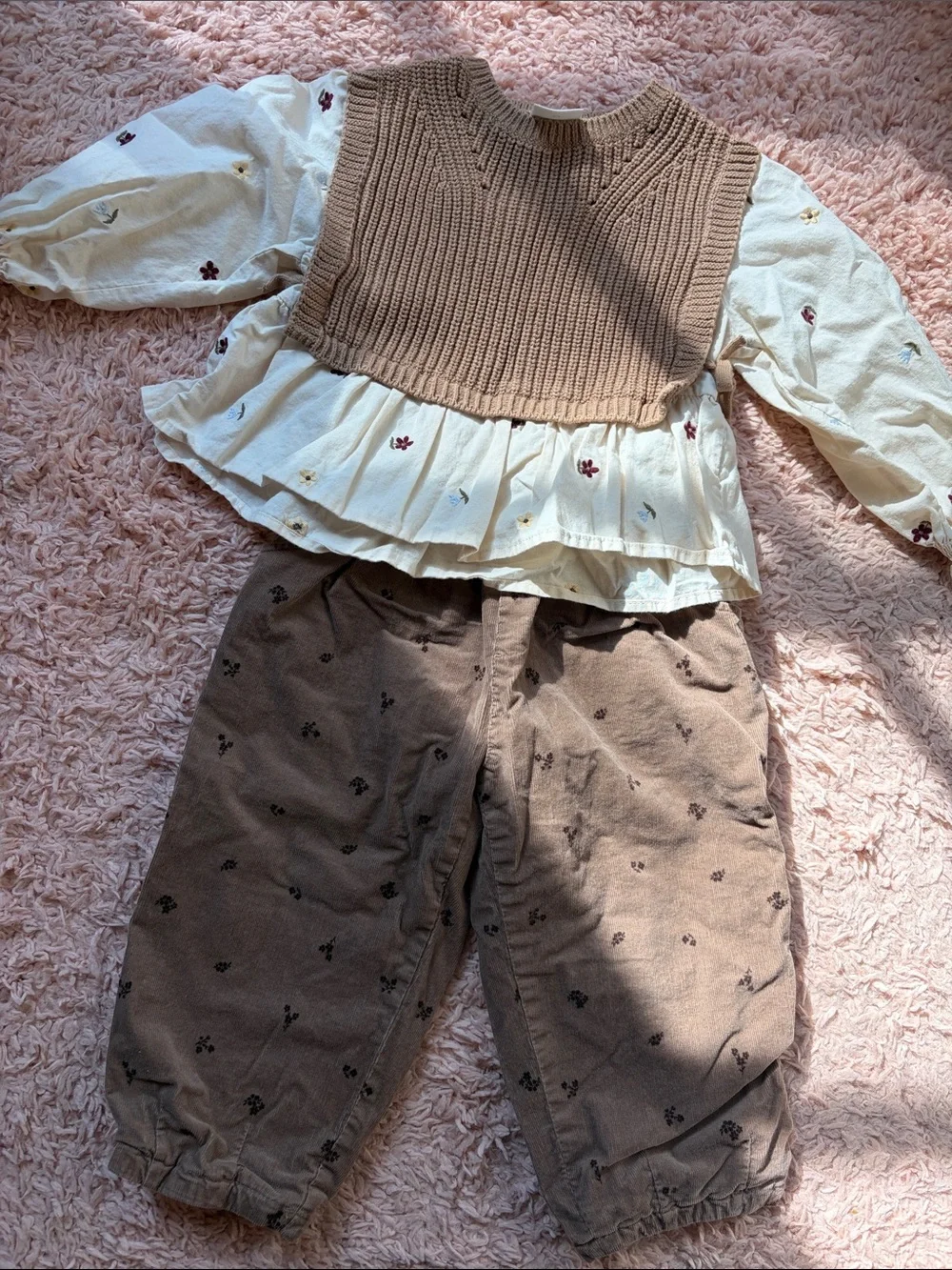 Zara toddler floral outfit